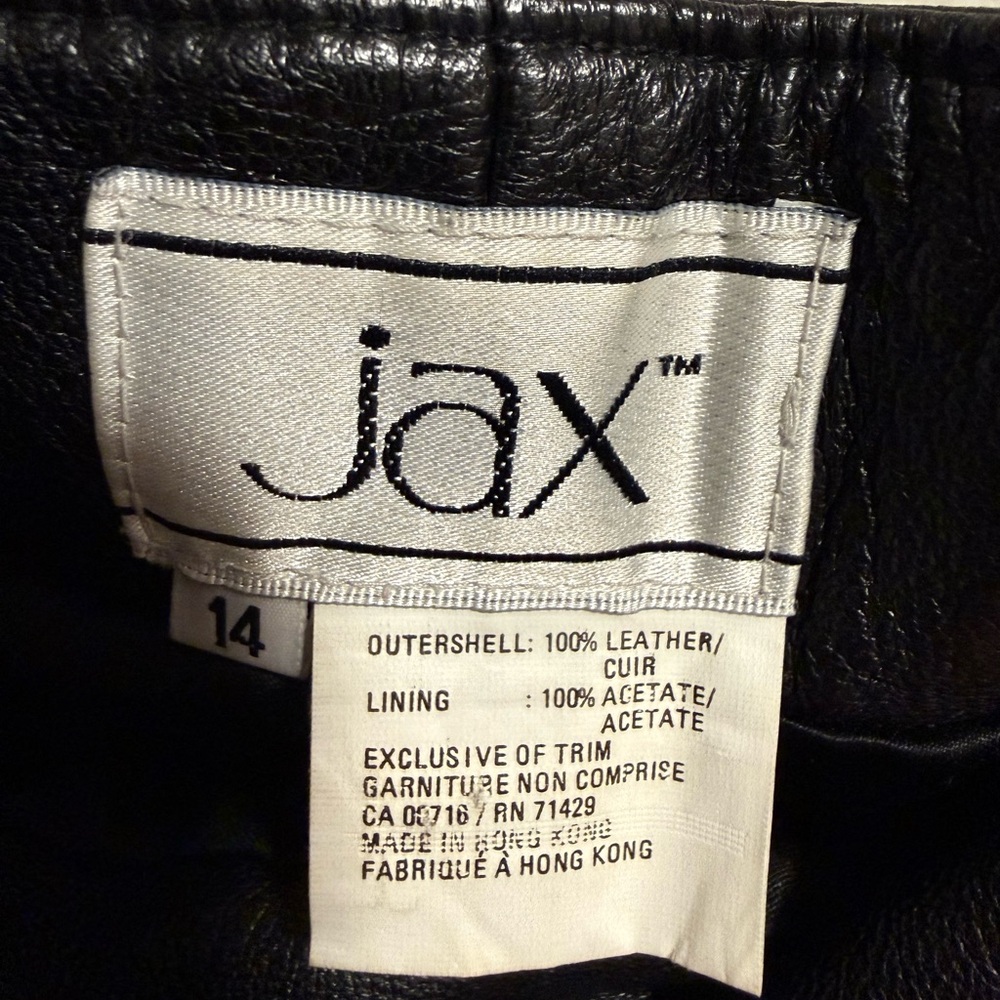 Vintage Black Leather Pants - Picture 3 of 12